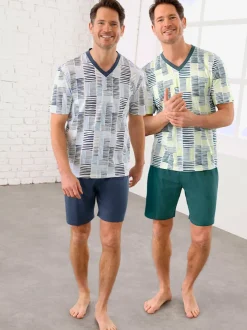 Pyjamas courts jersey fin