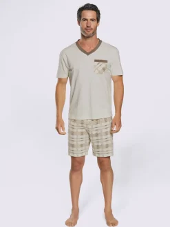 Pyjamas courts jersey fin