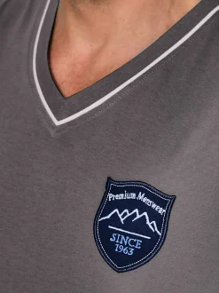 Pyjama-t-shirt jersey fin