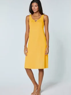 Robe coupe évasée encolure ronde