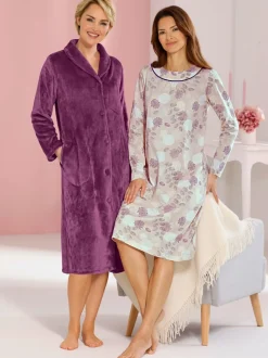 Robe de chambre polaire corail