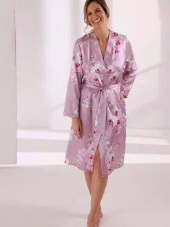 Robe de chambre satin