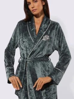 Robe de chambre velours ras