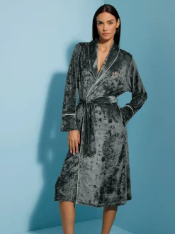 Robe de chambre velours ras