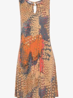 Robe de plage accessoire décoratif à l encolure et bretelles larges