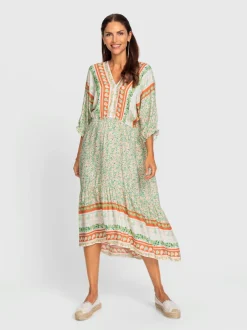 Robe d'été coupe plus longue au dos