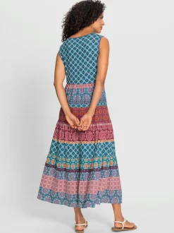Robe à effet étagé avec viscose (ecovero)