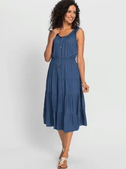 Robe à effet étagé qualité tissée