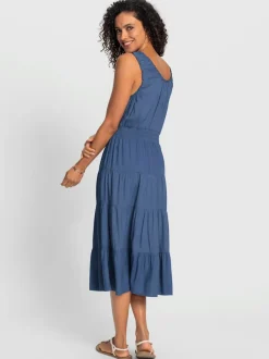 Robe à effet étagé qualité tissée