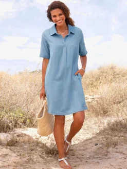 Robe en jean pur coton
