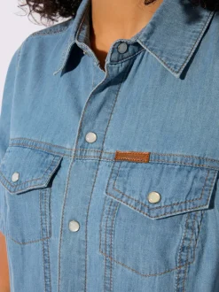 Robe en jean pur coton