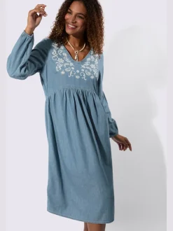 Robe en jean pur coton