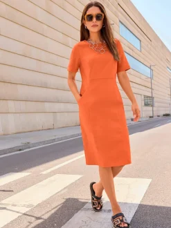 Robe fourreau bengaline