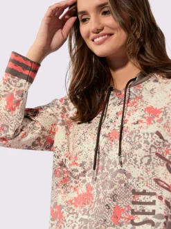 Robe imprimée à capuche