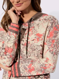 Robe imprimée à capuche