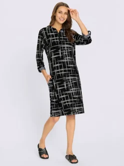 Robe imprimée polyester recyclé