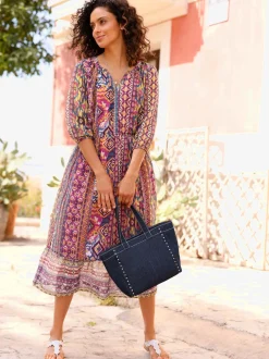 Robe imprimée qualité tissée