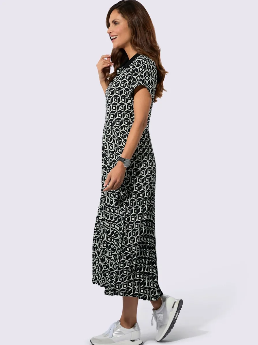 Robe imprimée superbe partie jupe plissée et raffinée