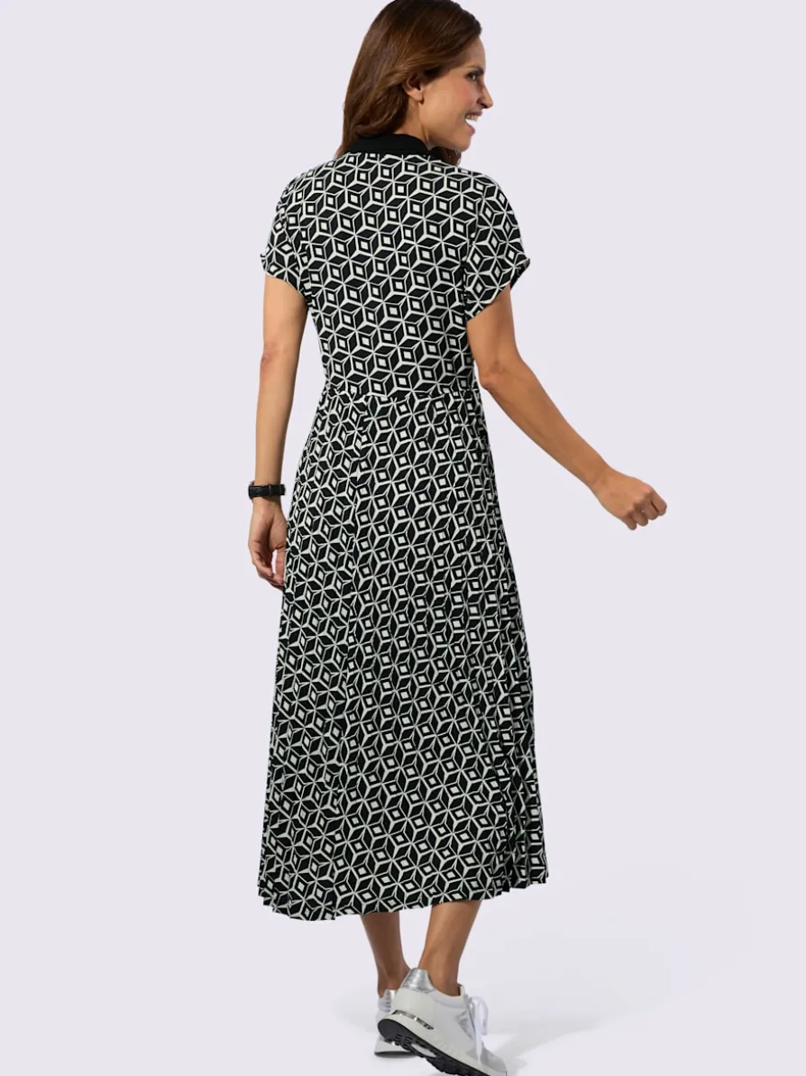 Robe imprimée superbe partie jupe plissée et raffinée
