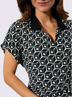 Robe imprimée superbe partie jupe plissée et raffinée