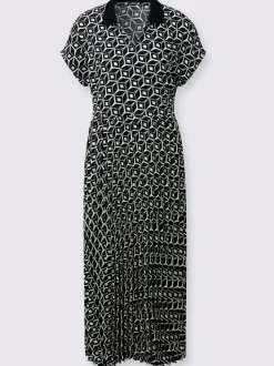 Robe imprimée superbe partie jupe plissée et raffinée