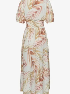 Robe longue large encolure en v