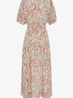 Robe longue robe d'été élégante à encolure en v dégagée
