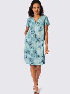 Robe tissée coupe affinante