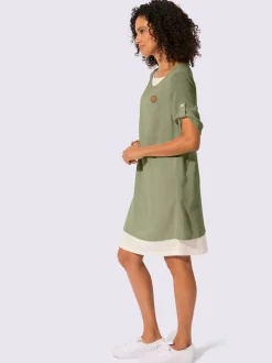 Robe tissée coupe affinante