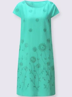 Robe tissée coupe affinante