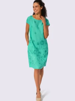 Robe tissée coupe affinante