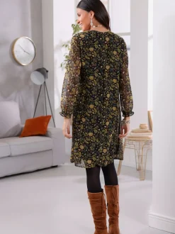Robe évasée qualité tissée