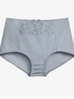 Slip gainant éléments en dentelle légèrement transparente