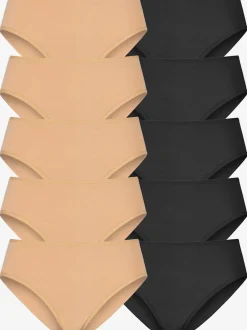 Slips jazz lot de 10 panties pratiques