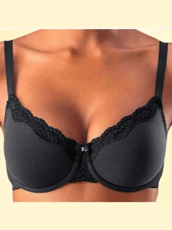 Soutien-gorge à armatures avec bonnets préformés sans coutures avec garnissage léger