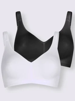 Soutien-gorge basique sans motif bretelles confort