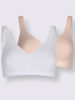 Soutien-gorge basique sans motif bretelles confort