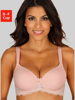 Soutien-gorge à coques avec bonnets préformés sans coutures rembourrés
