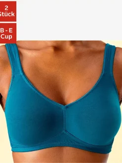 Soutien-gorge doux joli soutien-gorge basique en coton avec bonnets sans coutures et sans garnissage