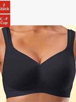 Soutien-gorge doux soutien-gorge basique (sans garnissage) en lot de 2