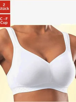 Soutien-gorge doux soutien-gorge basique (sans garnissage) en lot de 2