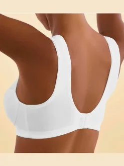 Soutien-gorge féminin (sans garnissage) sans armatures avec larges bretelles doublées