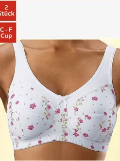 Soutien-gorge large soutien-gorge en tissu microtouch sans armatures. lot de 2 avantageux