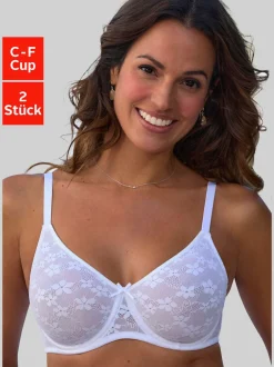 Soutien-gorge minimiseur féminin à armatures avec nœud décoratif élégant devant au centre
