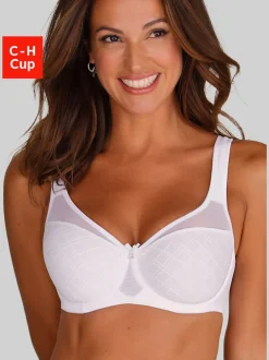 Soutien-gorge minimiseur tendance à armatures et joli accessoire au centre devant