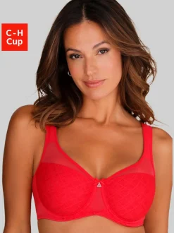 Soutien-gorge minimiseur tendance à armatures et joli accessoire au centre devant