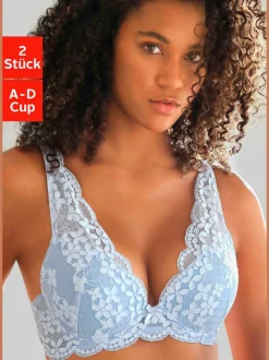 Soutien-gorge push-up lot séduisant de 2 soutiens-gorge push-up avec armatures