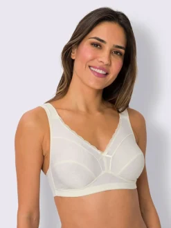 Soutien-gorge sans armatures motif jacquard