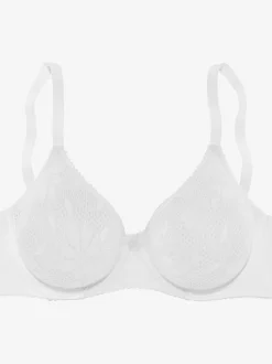 Soutien-gorge spécial t-shirt avec bonnets lisses sans coutures (sans garnissage) en dentelle