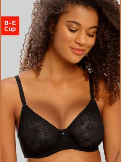 Soutien-gorge spécial t-shirt avec bonnets lisses sans coutures (sans garnissage) en dentelle